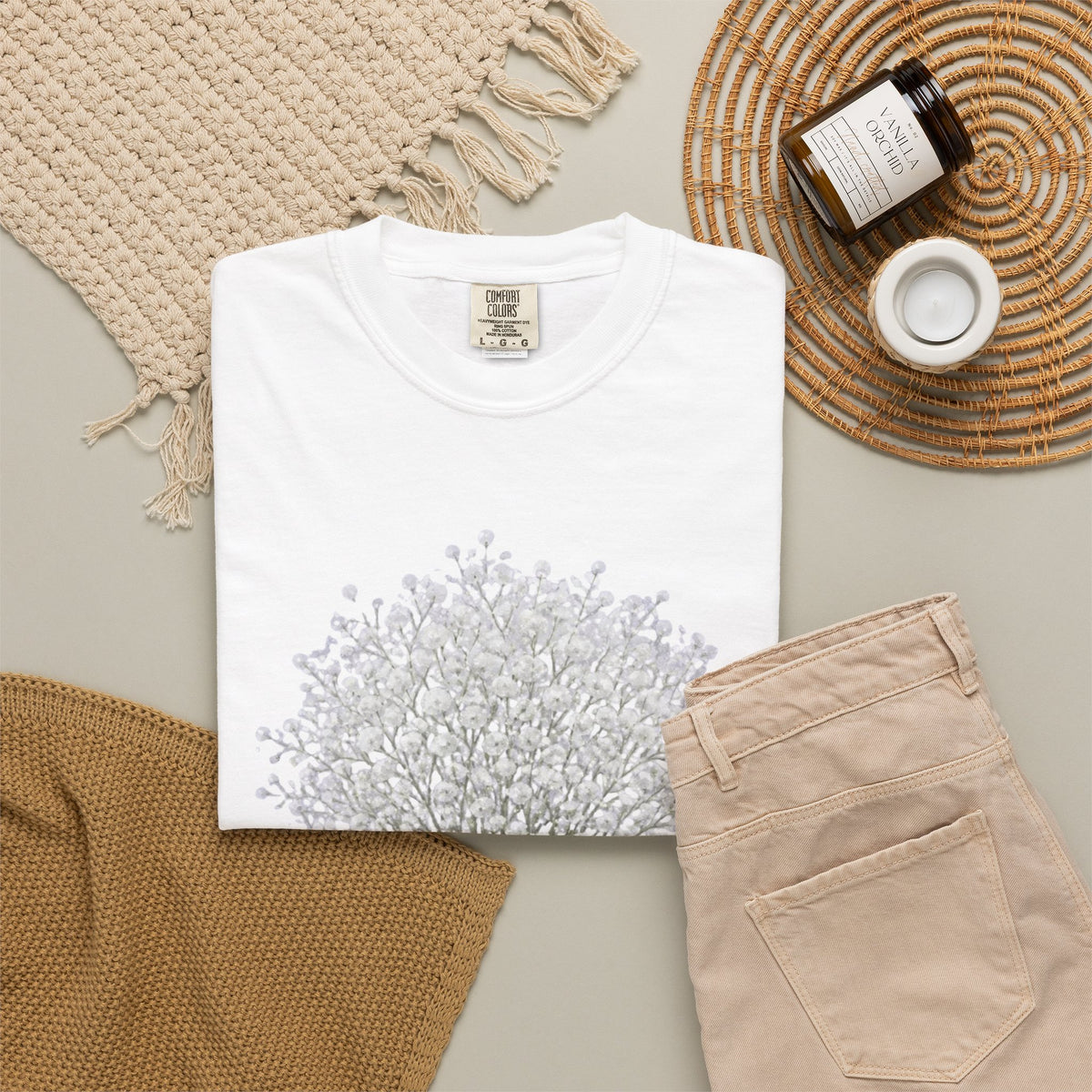 Delicate Baby’s Breath Flower Bouquet T-Shirt