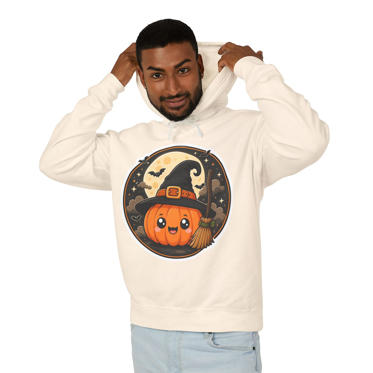 Halloween Pumpkin Witch Hooded Sweatshirt