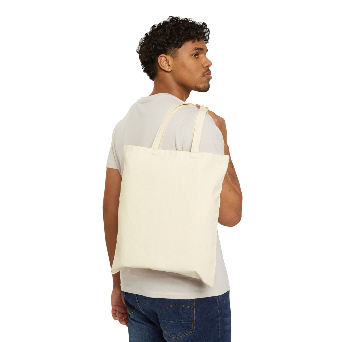 Tote Bag — Delicate Baby's Breath Bouquet Canvas Tote | Floral Eco Shopper